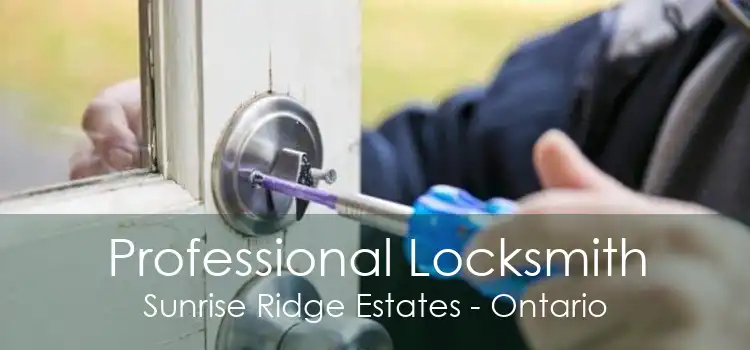 Professional Locksmith Sunrise Ridge Estates - Ontario