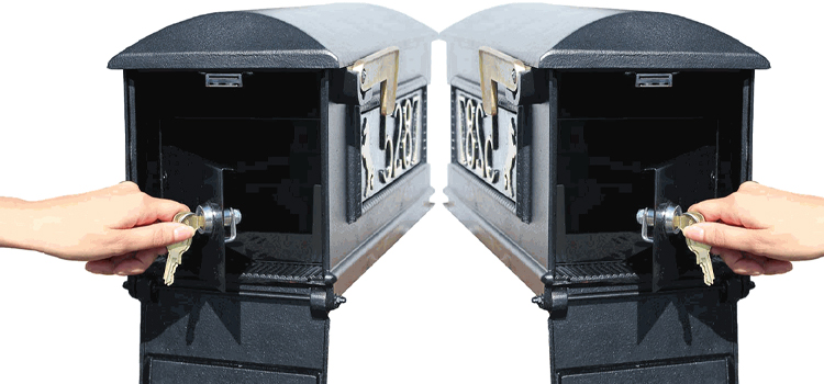Four Corners Residential Mailboxes With Lock